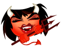 Feisty She Devil Smiley Emoticons