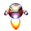 Iron Man Flying Emoticons