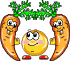 Smiley Holding Carrot Twins Emoticons
