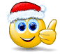 Christmas Smiley Thumbs Up Emoticons