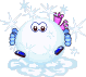 Cold Smiley Stuck In Snowball Emoticons