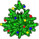 Christmas Tree Sparkling Emoticons